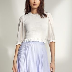 Aritzia, Wilfred Tempest short sleeve blouse